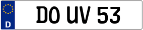Trailer License Plate